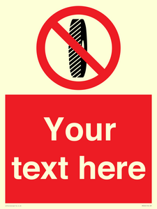 Custom Do Not Change Grinding Wheel Sign